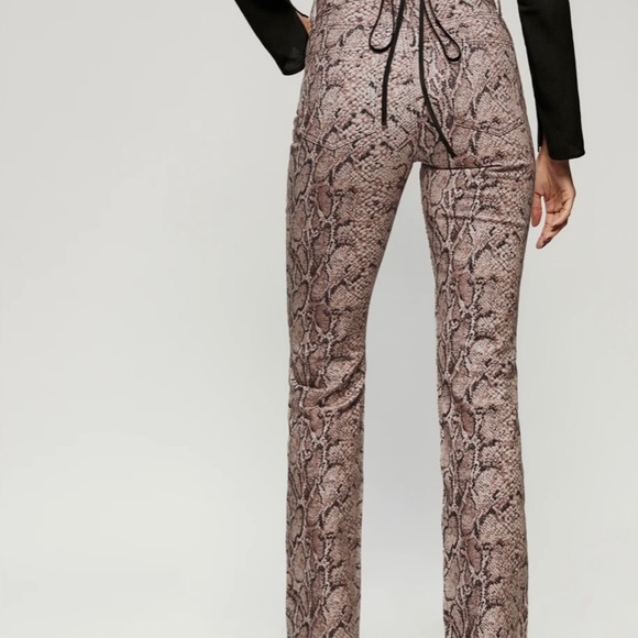 Snake skin, boot cut reformation jeans NWT - Picture 2 of 3